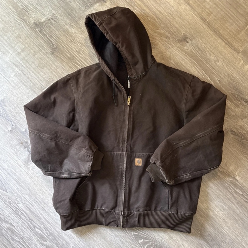 Vintage Carhartt Jacket Mens 2XL Tall Duck J130 DKB Sandstone Active Coat